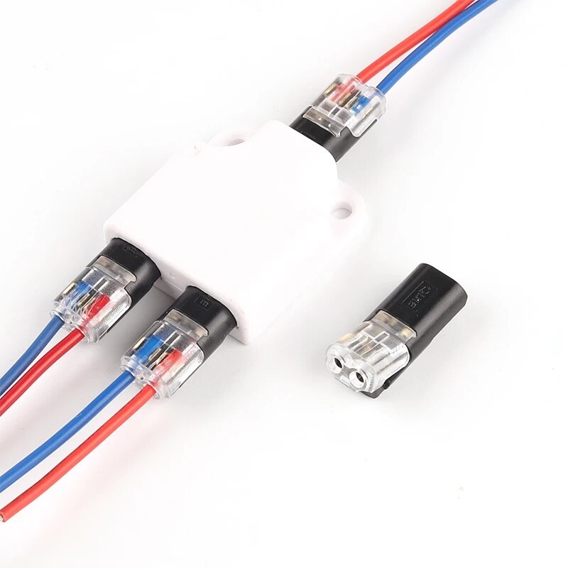 Draad Connector Set Splitter Box Met Connector Voor Audio Auto Moto Verlichting Systeem 22-18AWG Led Strip Draad Kabel Junction Box