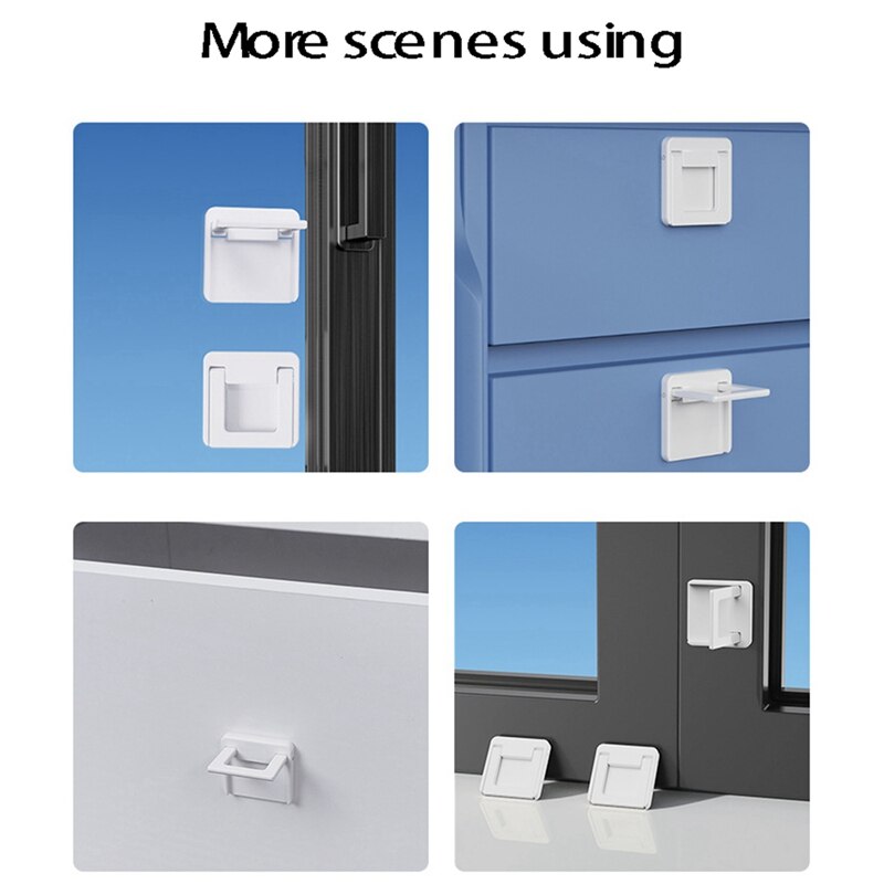 Sliding Glass Door Child Lock - 10 Pack Baby Safety Slide Window Locks For Patio Closet Doors No Drilling Tools Needed