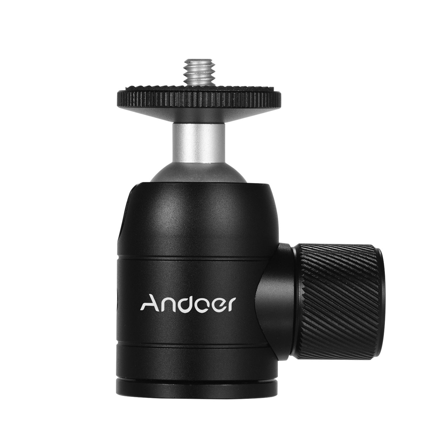 Andoer trépied rotule 360 degrés pivotant Compatible avec appareil photo reflex numérique trépied Selfie bâton monopode