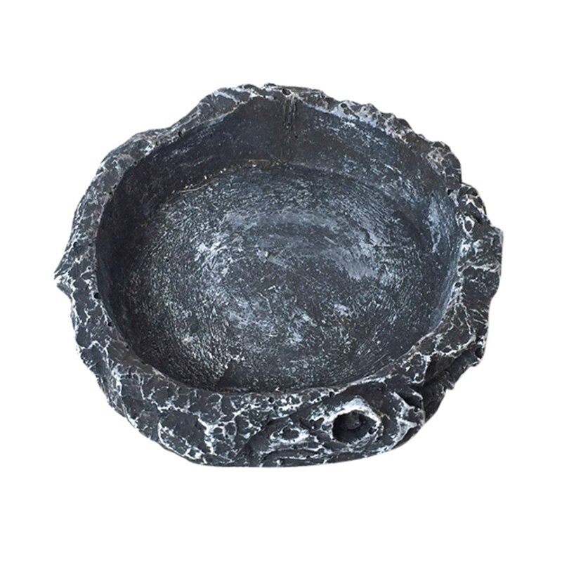 Haustier Reptil Zubringer Schüssel Becken Harz Ungiftig Lebensmittel Wasser Topf Schildkröte Schildkröte Skorpion Eidechse Krabben für Haustiere Fütterung tablett