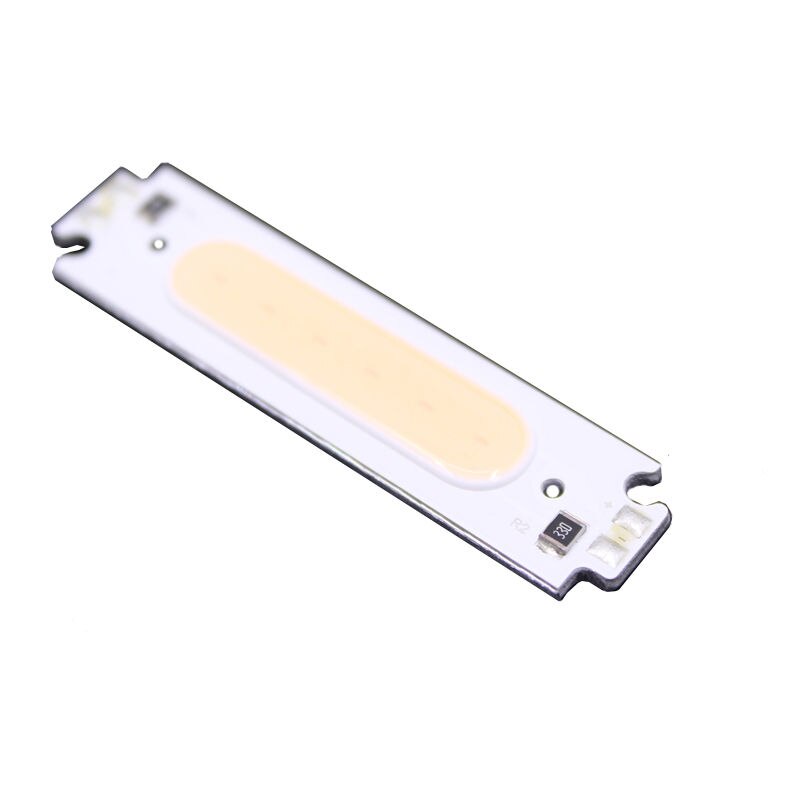 10 stk 2w 12v hvid rød grøn blå cob high power led stripe led lysdiode: Lyserød