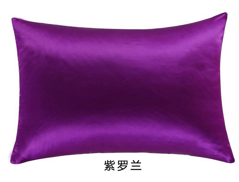 Pehmeämpi silkkiäistoukkien kaksipuolinen silkkityynyliina tyynyliina 1 kpl silkkiä 48cm x 74cm 12 väriä valittavissa: Violetti