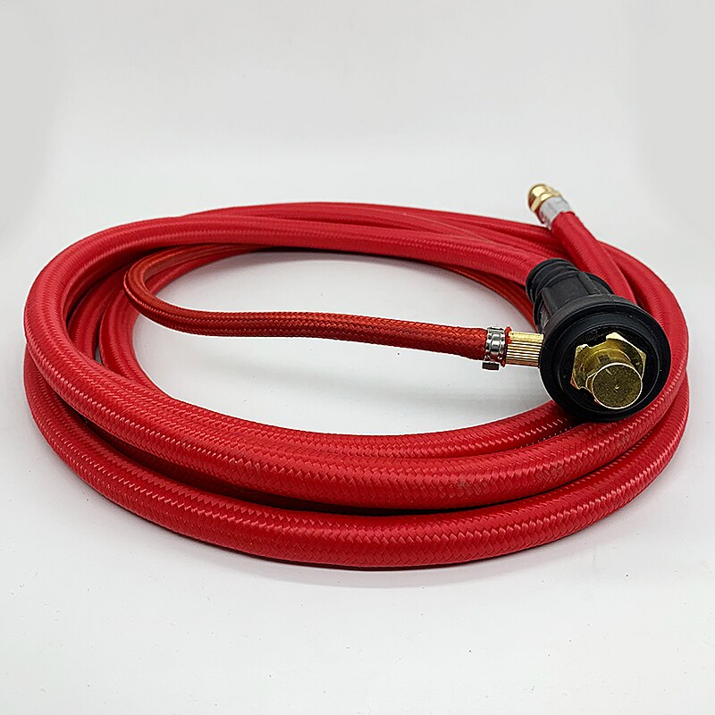 WP26 – torche de soudage TIG à connexion rapide, gaz-électrique intégré, tuyau rouge, fils de 4M/157.48in 35-50 connecteur Euro