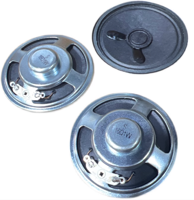 2 uds Mini altavoz ultrafino Original 16 ohmios 8 ohmios 0,5/1/2 vatios 0,5 W 1W 2W 3W 8R diámetro 50MM 57MM 66MM 77MM altavoz: Turquesa