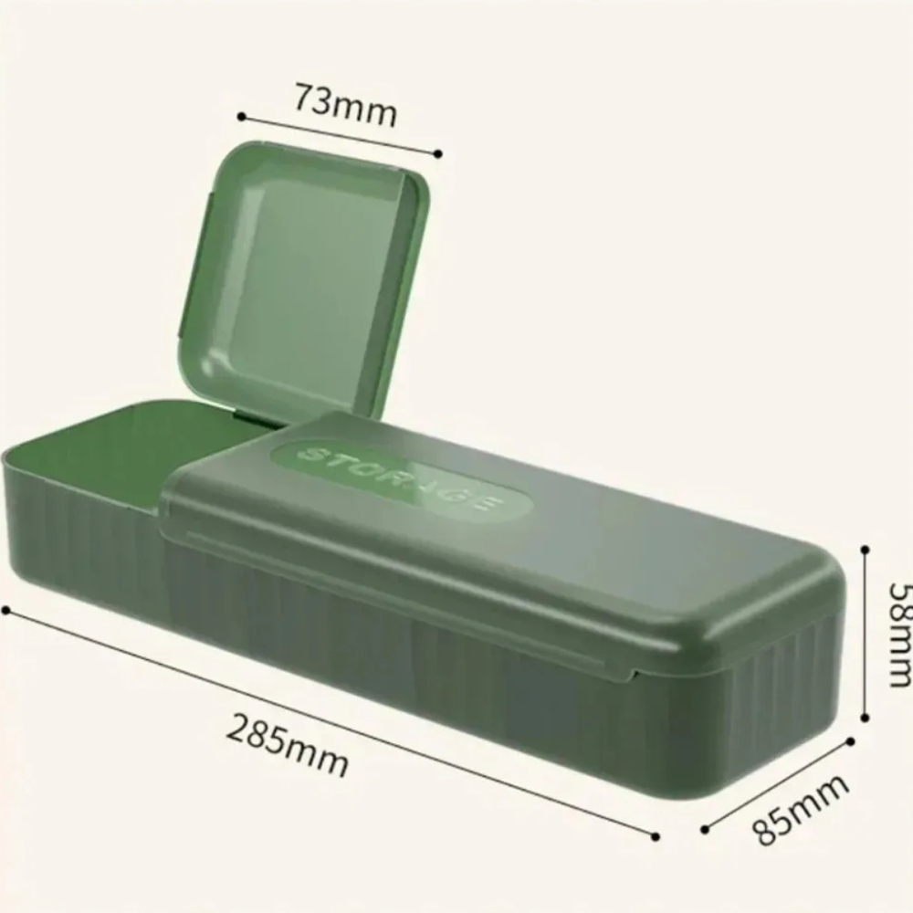 Cable Storage Box Organizer Charger Cord Storage Box Data Earphone Large Capacity Thickened Compartment Storage Box with Lid