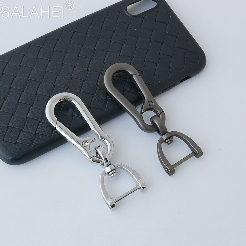 2 Colors Metal Keyring Keychain Galvanized Alloy Split Ring Keyfob Key Holder Rings Women Men Key Chains Carabiner Accessories