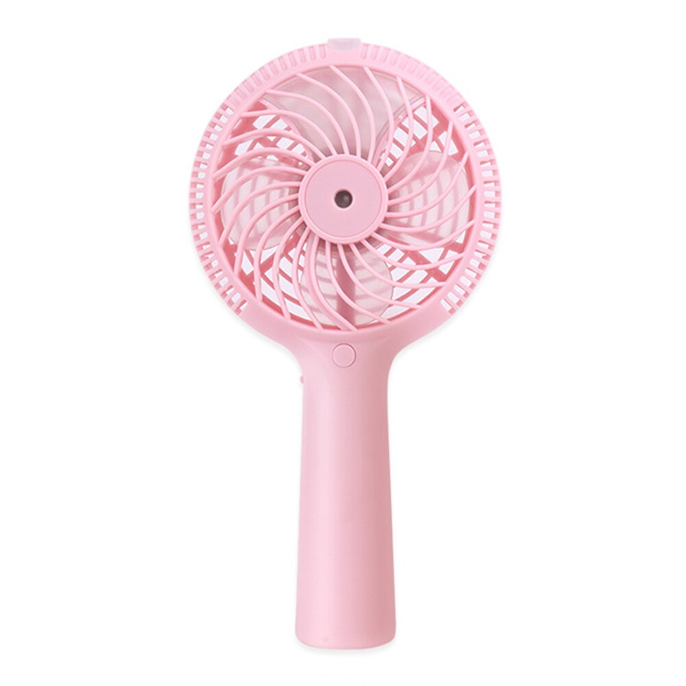 Mini Draagbare Handheld Usb Oplaadbare Mist Spray Luchtbevochtiger Koelventilator Luchtbevochtiger Koelventilator Luchtbevochtiger Luchtkoeling: Pink