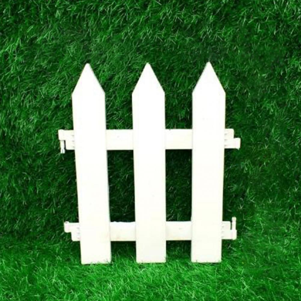 Excellent Picket Fences Multipurpose Plastic Indoor Outdoor Picket Fence Ornament Fence Ornaments Miniature Fences 5Pcs