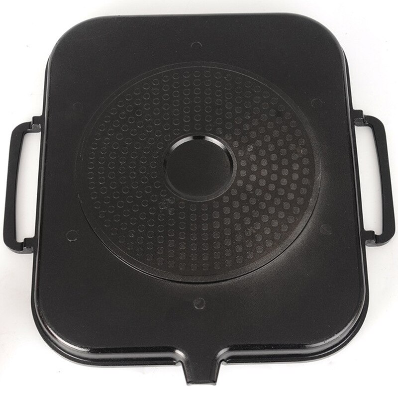 Frying Pan Korean Induction Cooker Baking Tray Square Barbecue Tray Teppanyaki Smokeless Non-stick Barbecue Pot Barbecue Supplie