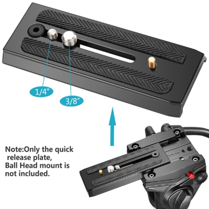 Piastra a sgancio rapido estesa per fotocamera sportiva calda per Manfrotto 500Ah 701 577 PTZ Bainuo S4 S6
