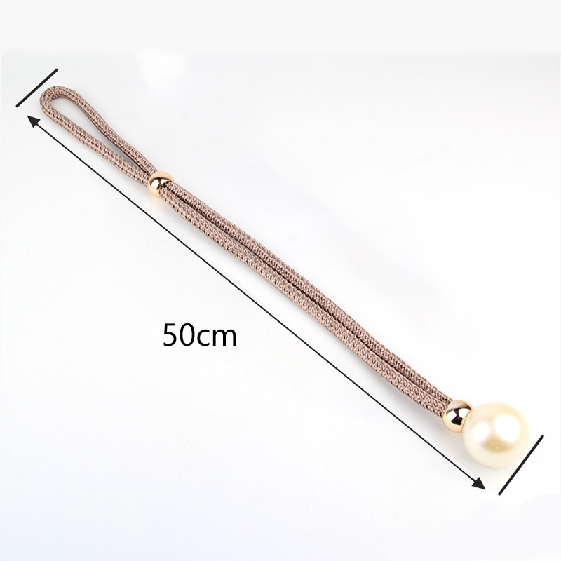 Abrazadera de cortina de con perlas grandes, gancho de hebilla, Clip bonito y moderno de poliéster, accesorios decorativos para el hogar, 2 piezas