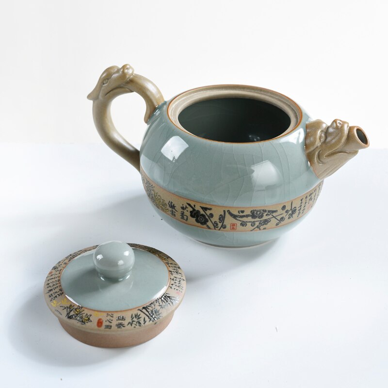 Chinese ceramic teapot simple teacup tea ceremony tea set household Chinese tea coffee tea set