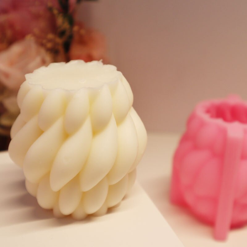 Molde de silicona con forma de gota de lluvia para decoración del hogar, Pilar curvo con forma de gota de lluvia, arte abstracto, fabricación de velas