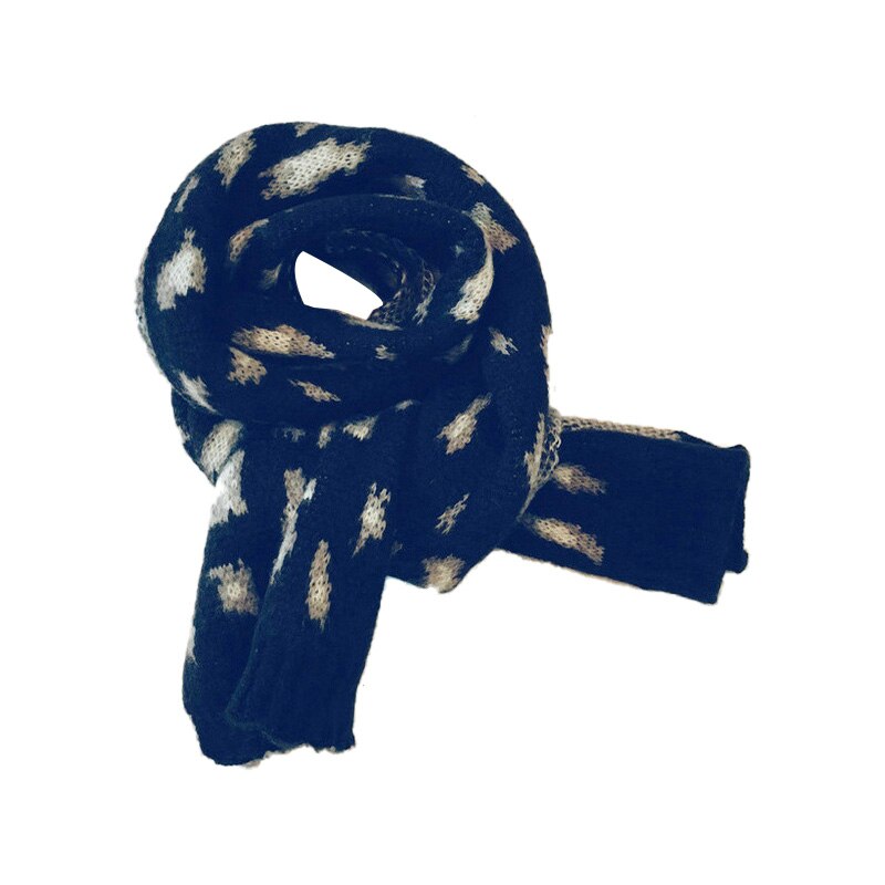 Kids Scarf Wool Knit Spring Winter Children's Scarf for Girls Boys Warm Shawl Snood Children Toddler Scarf 9 Colors: Black