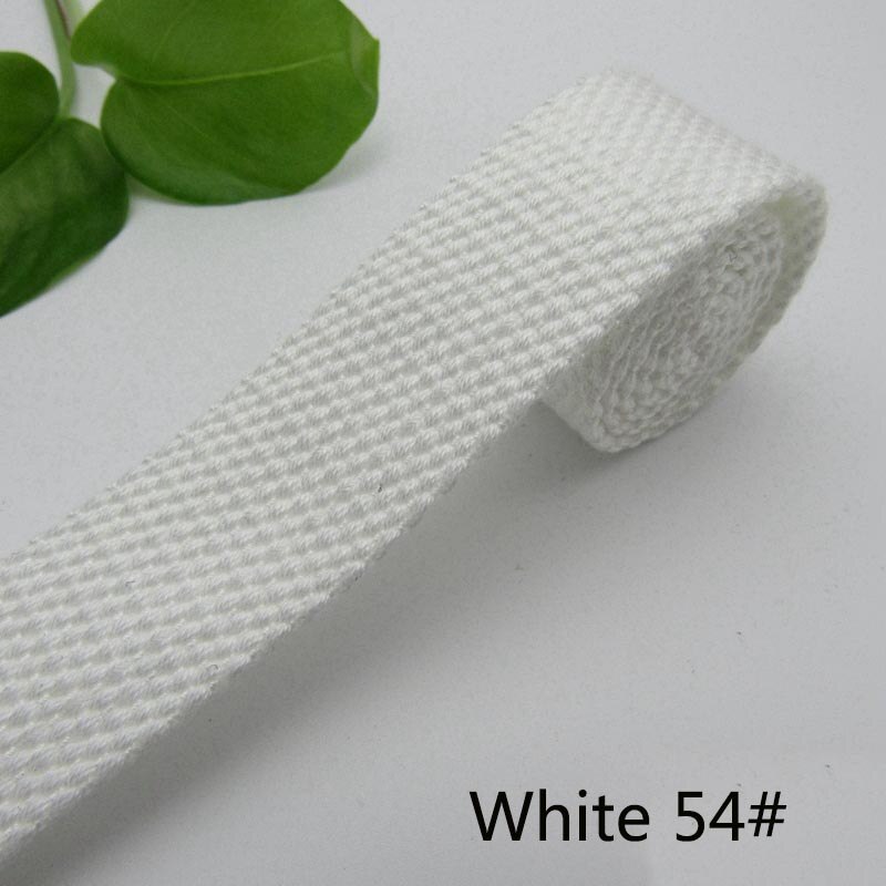 3Meter 50mm Dicke 2mm Leinwand Polyester Baumwolle Gurtband Etikett Band Taschen Rucksack Gurtband Voreingenommenheit Bindung Band DIY NäHenne Handwerk: Weiß