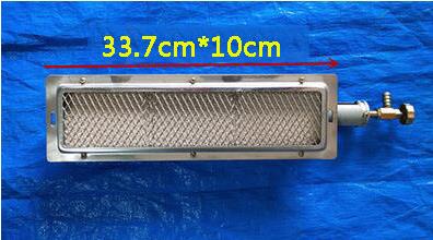 oben Grill BBQ infrarot keramik brenner edelstahl keramik Gas brenner alumunium platte infrarot brenner mit düse: 33.7x10cm
