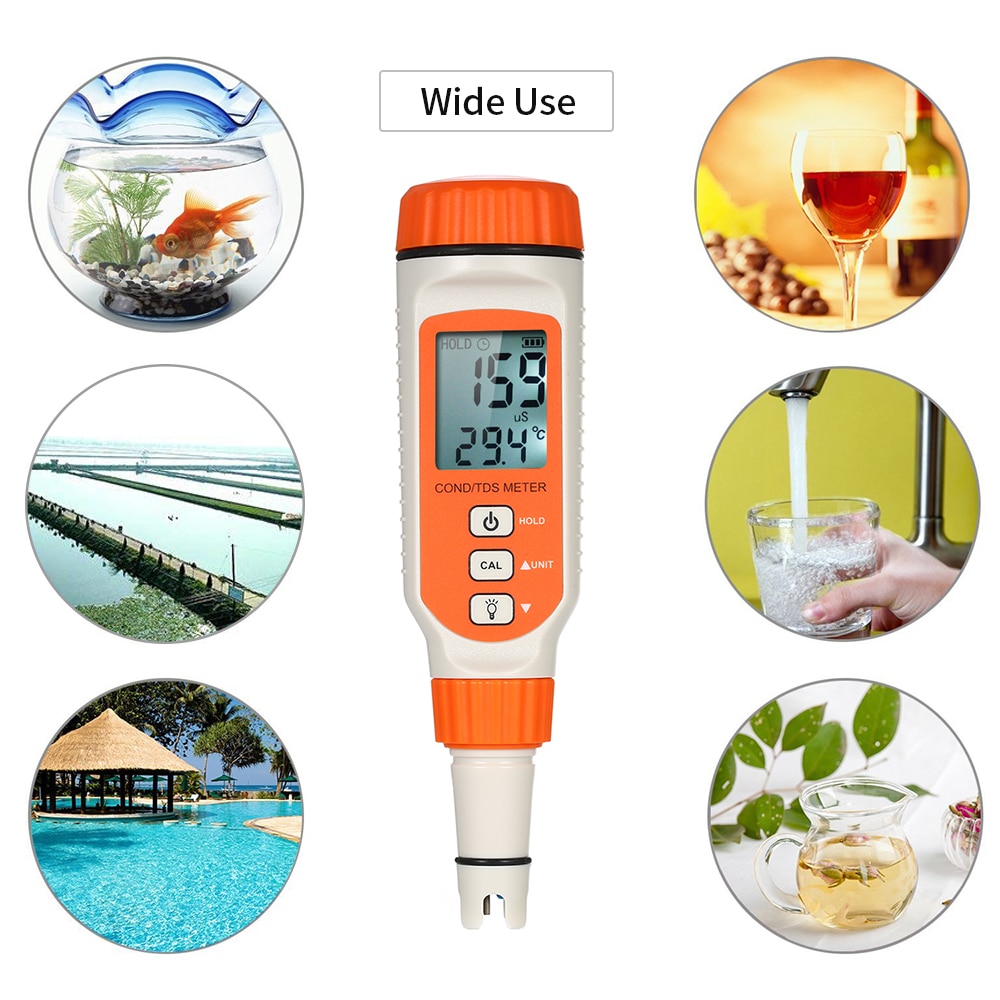 Water Tester Pen Type Conductivity Meter Analyzer Total Dissolved Solid Temperature Tester