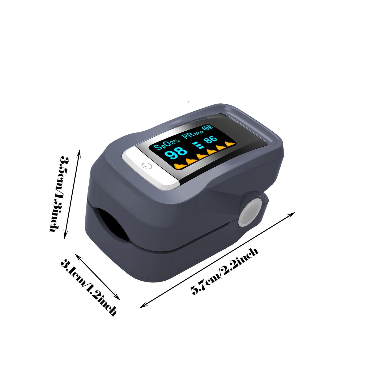Finger Clip Oximeter Heart Rate Monitoring Blood Oxygen Saturation Monitor Oxygen Meter Sensor Pressure Health Care Fitness