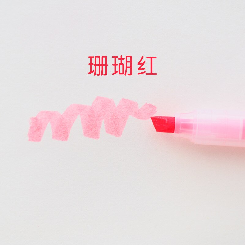 10 Colors Cute Plastic Highlighters Markers Kawaii Watercolor Pens For Kids Graffiti Painting Korean Stationery School Supplies: 6