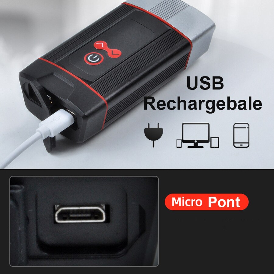 Newboler 2400 Lumen Fiets Licht Led Koplamp Fiets Lamp Usb Oplaadbare 5200Mah Mtb Fiets Licht Zaklamp Fiets Accessoires