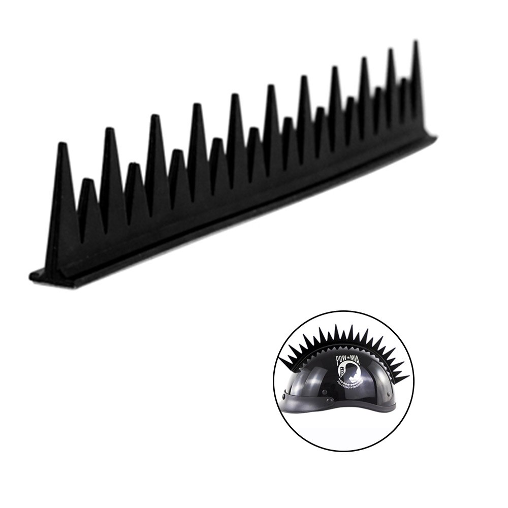 Racing Motorcycle Helmet Mohawk Spike Strip Cool Punk Sticker Capacete Casco Rubber Decoration Angle Warhawk Stick On Helmets