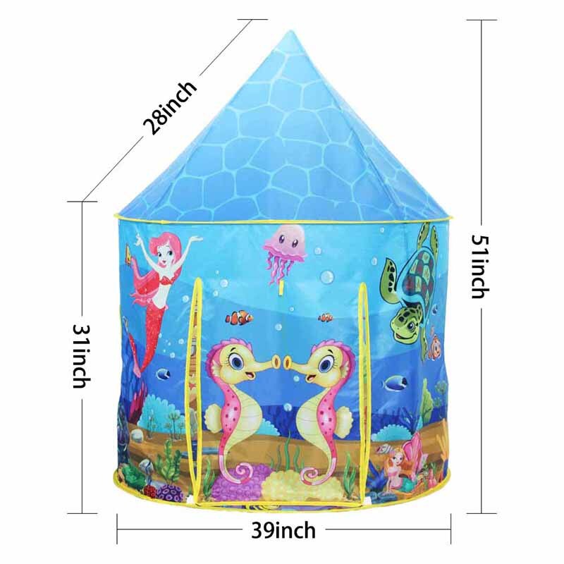 Children's Tent Underwater World Tipi Infantil Tent Play Game House for Children Indoor Tent for Kids Play House