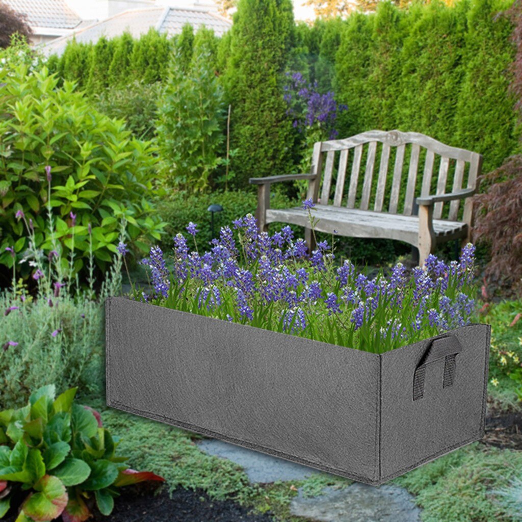 Stof Plant Bed Tuin Bloem Planter Verhoogde Ademend Vilt Groente Doos Kwekerij Productie Planten Grow Bag