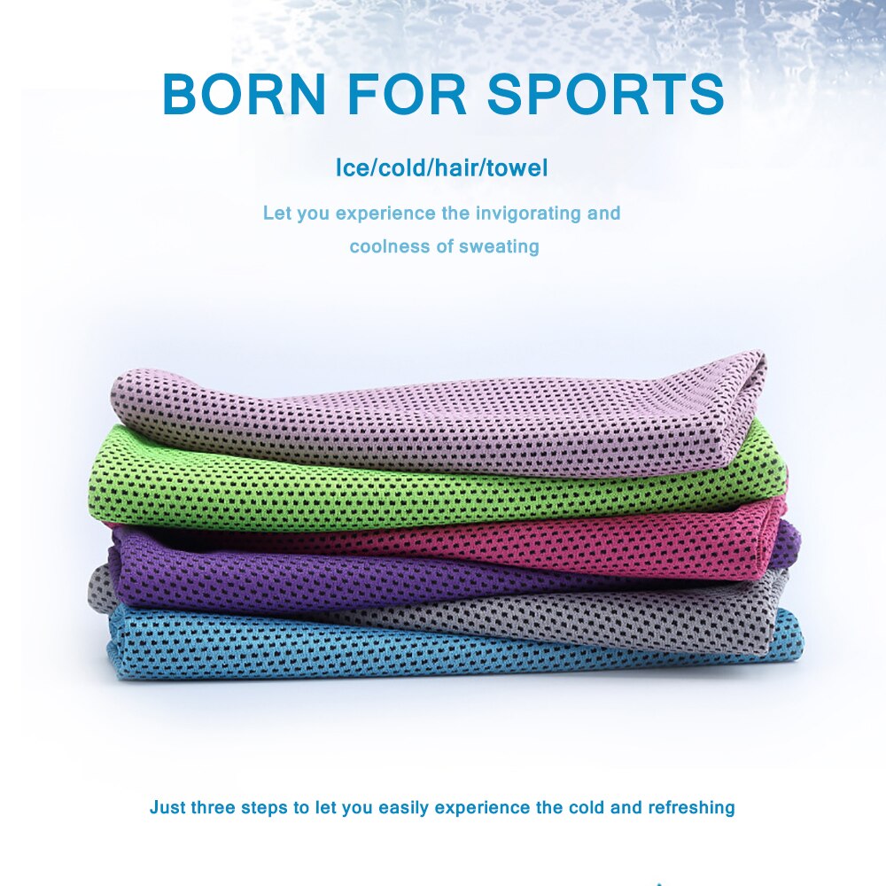 Microfiber Sport Handdoek Snelle Koeling Ice Gezicht Handdoek Sneldrogende Strand Handdoeken Zomer Blijvende Instant Chill Handdoeken Voor Fitness yoga