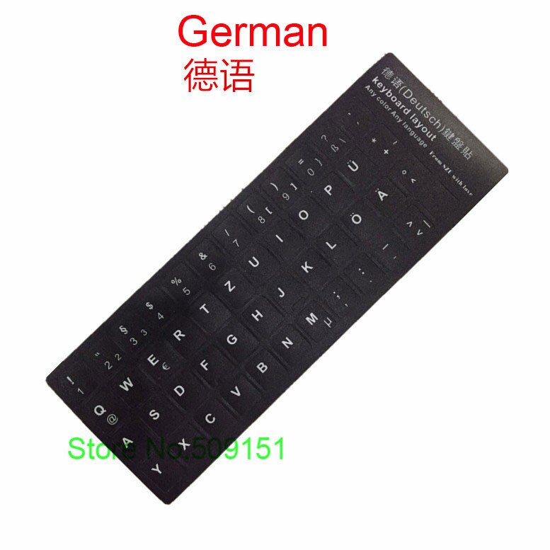 2 pcs/lot espagnol Espanol arabe anglais Farsi turc BR hébreu russe français aribique italien thaï clavier autocollants Alphabet