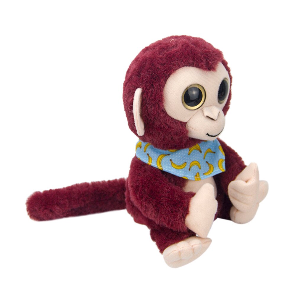 Interesting toys Cute Mimicry Pet Talking Monkey Repeats What You Say Electronic Plush Toy Birthday Cushion #