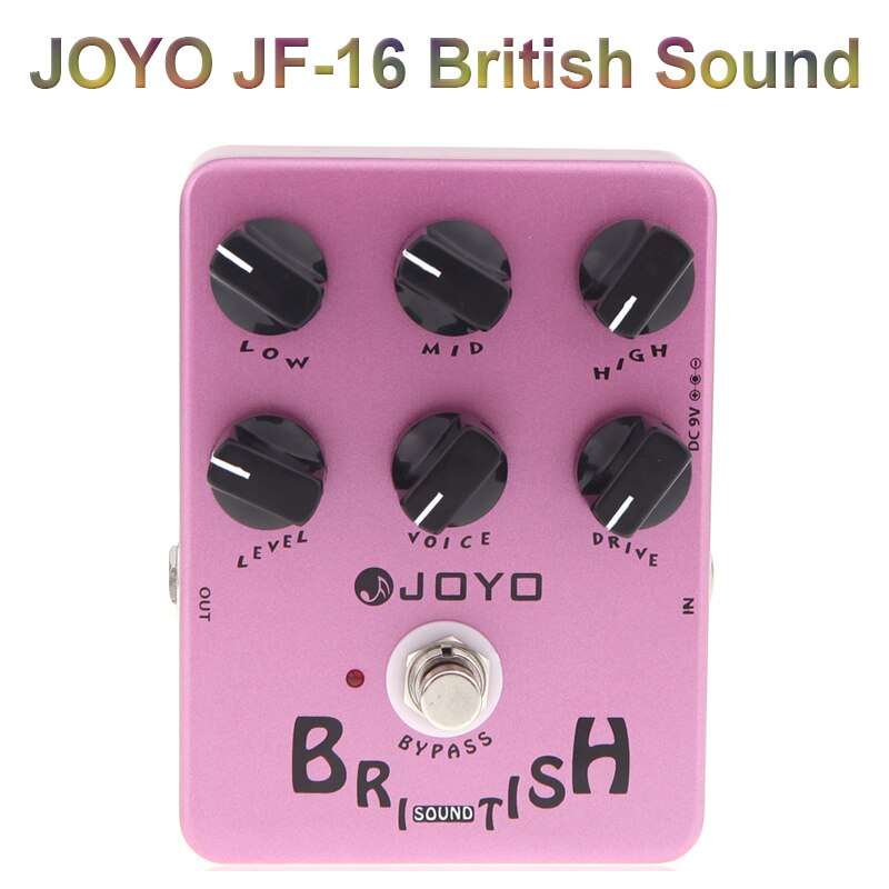 Joyo jf -14 elektrisch gitaareffectpedaal, true bypass-gitaarpedaal, american sound amp simulator, gitaaraccessoires en onderdelen: Britse klank