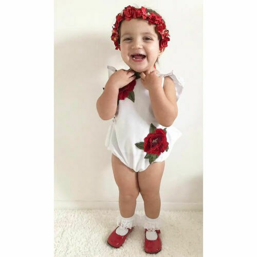 Peuter baby meisjes zoete 3d borduurwerk bloemen jumpsuit mouwloos zonnepak outfits kleding playsuit