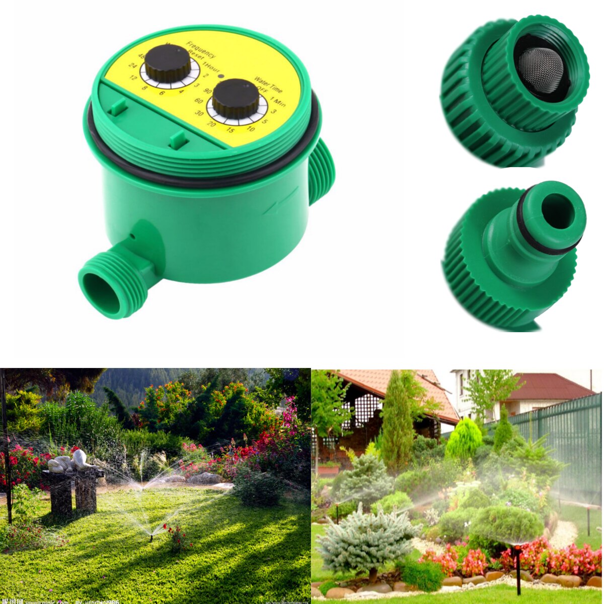Electronic Water Timer Solenoid Valve Irrigation Controller Garden TOP