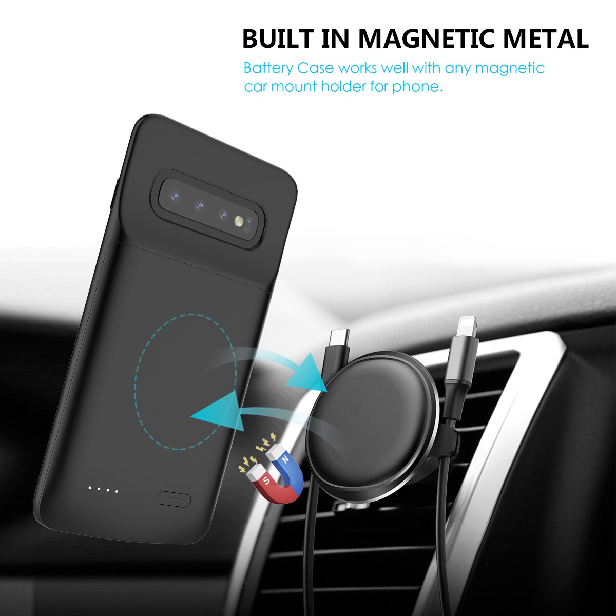 Kqjys Draagbare Batterij Oplader Gevallen Voor Samsung Galaxy S10 Externe Power Bank Opladen Cover Case Voor Galaxy S10 Batterij Case