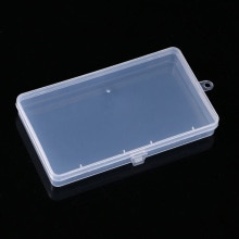 1Pcs Plastic Empty Storage Box Small Transparent With Lid Collection Container Jewelry Holder Case Organizer Tool Storage