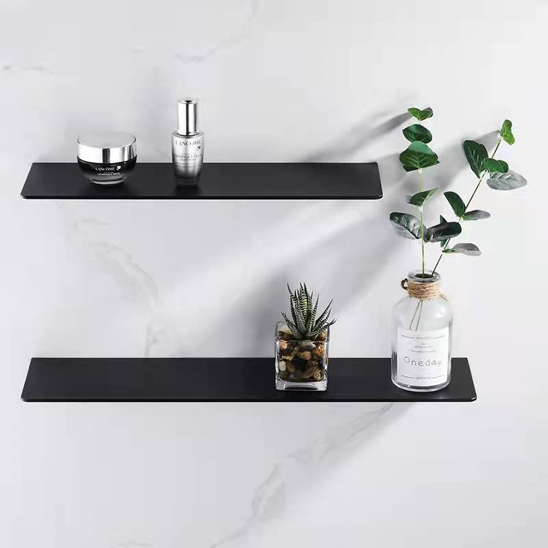 Matzwarte wandplank 30-40 cm badkamer shampoo rek boorvrije keuken hangende plank keuken organisator accessoires