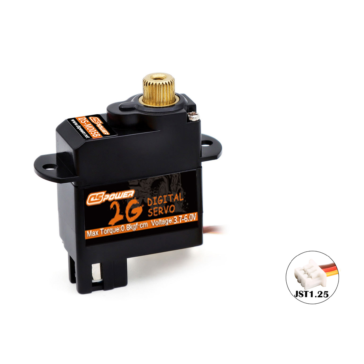 DSpower 2g motor Servo Metal Gear Mini micro Servos para aviones de coche RC helicóptero de ala fija RC coche barco conducto avión Robot: YELLOW