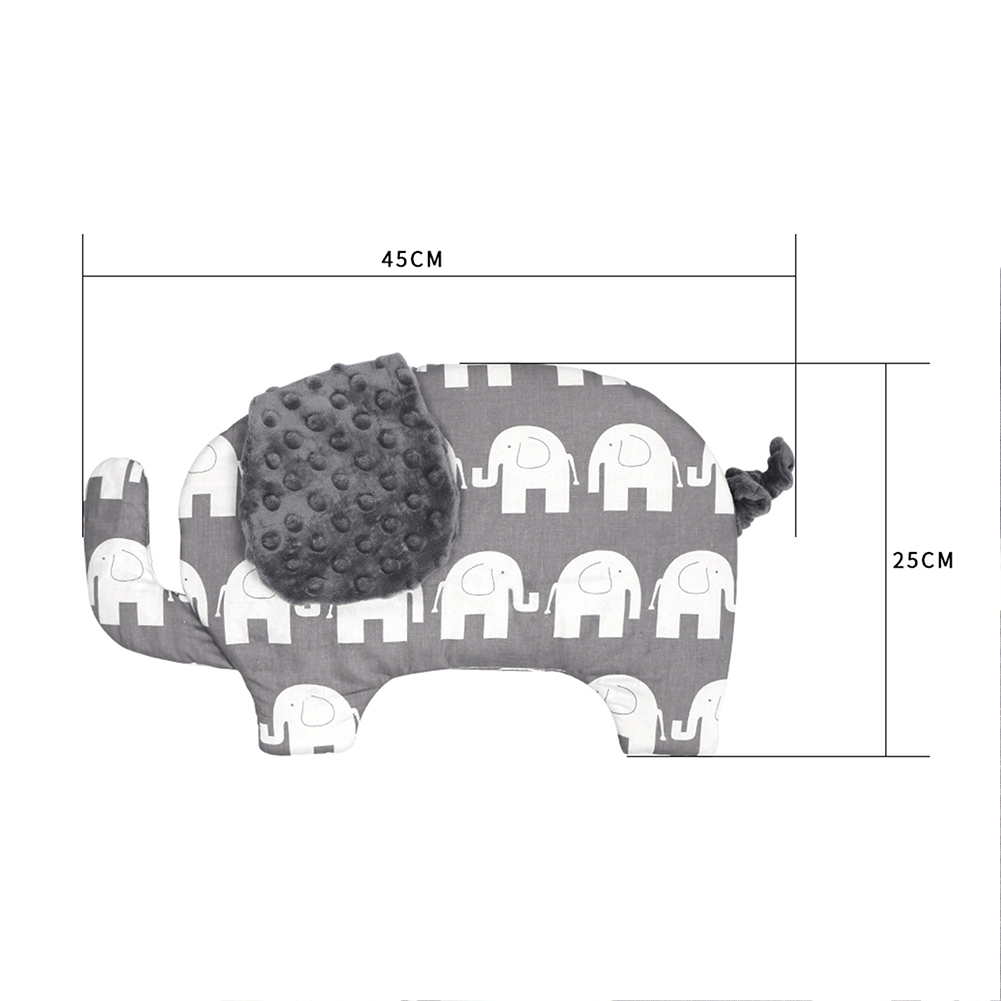 Verdikte Baby Kussen Olifant Vorm Zacht Kussen Katoen Slaap Kussen Pasgeboren Baby Kussen Voor Baby
