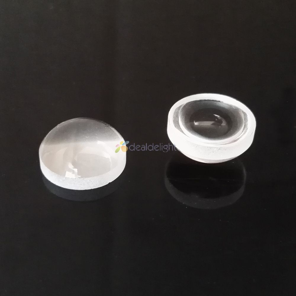 10 pièces 12mm LED lentille optique verre hauteur 6mm plano-convexe forme lentille pour haute puissance lampe à LED bricolage