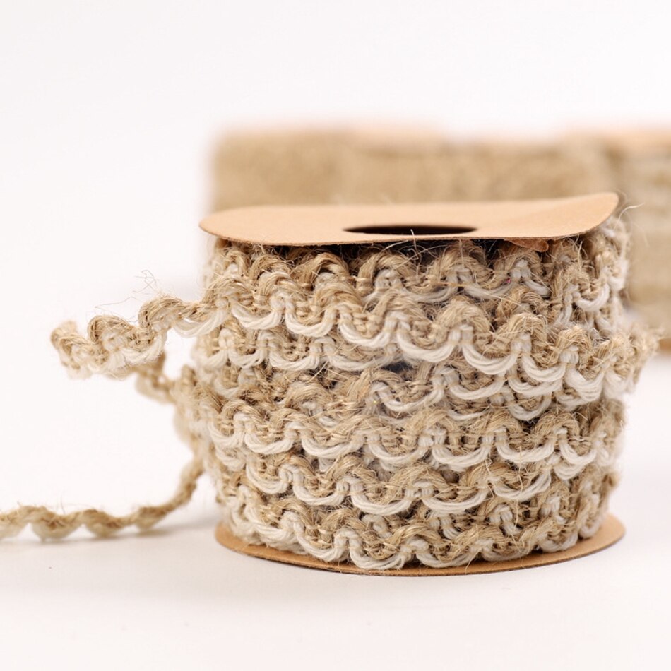 5Meter Natuurlijke Jute Lint Ambachten Touw String DIY Bruiloft Jute Koord Touw Vintage Jute Wrap Naaien Party Woonaccessoires: Dull