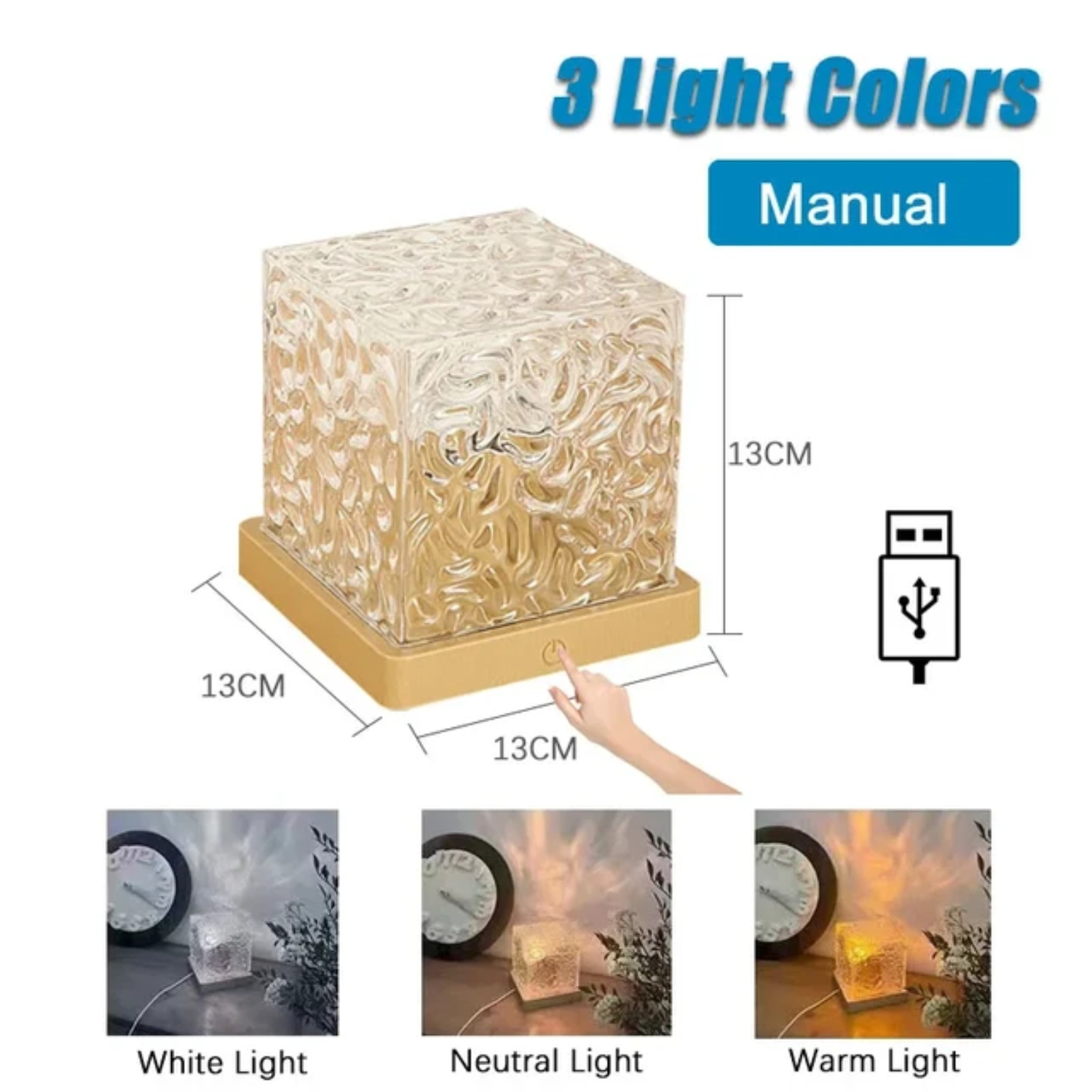 Proiettore con ondulazione dell'acqua a 16 colori per telecamera da letto, soggiorno e studio - Aggiunta di ambiente rilassante: nero