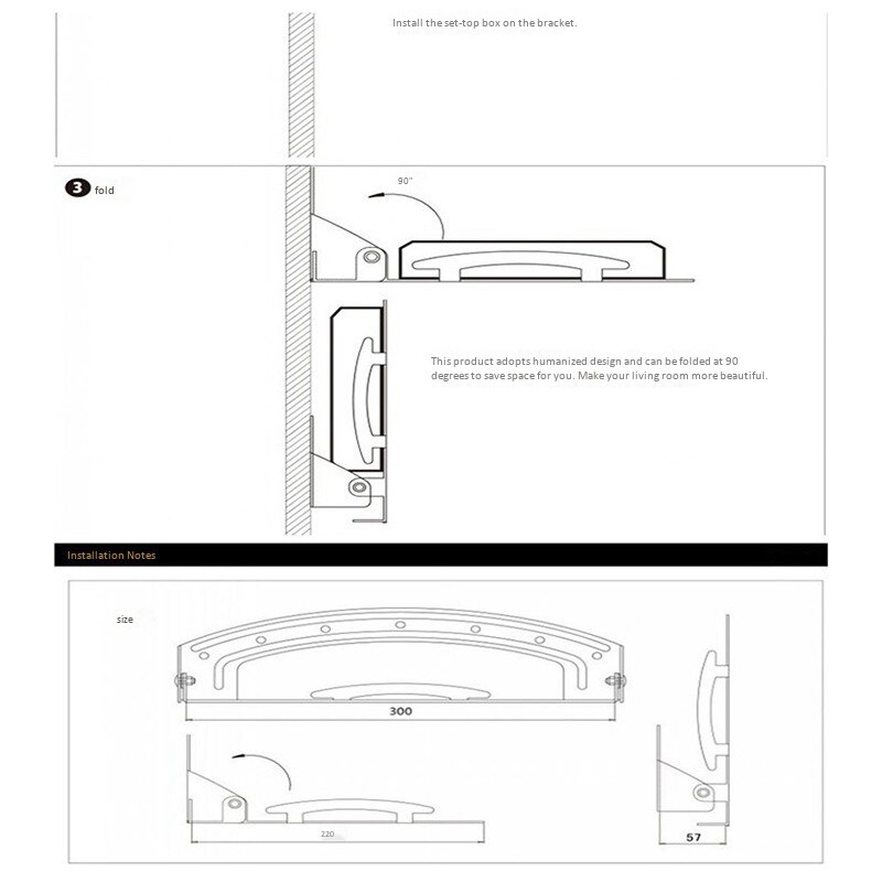 Universal TV Box Stand Tv Box Bracket Set-Top Box Tray Bracket Rack Network DVD Digital Machine Tray Rack
