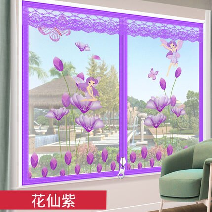 Door & Window Screens Anti-mosquito screens screen gauze self-adhesive window curtains Velcro sand window magnetic magnet