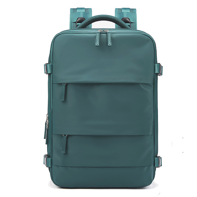 Buylor mochila de viagem feminina 16 polegadas grande capacidade multi-função mala de carregamento usb mochila de bagagem de curta distância: Transparente