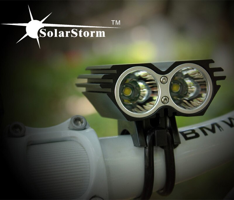 SolarStorm-faro delantero LED para bicicleta, 5000 lúmenes, 2x XML, U2, sin batería: X2B