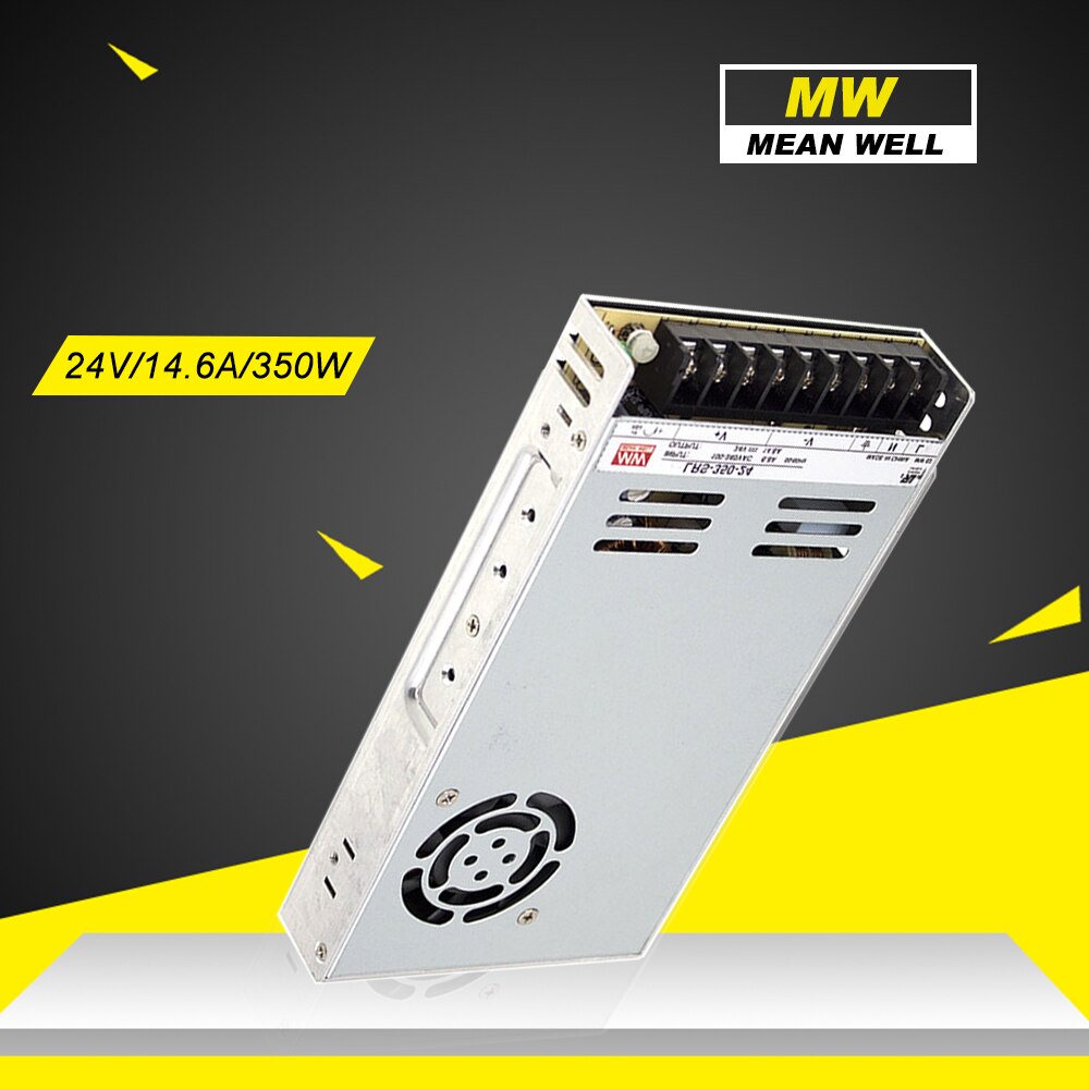 Mean well lrs -350-24 24v 14.6a meanwell lrs -350 350.4w yksilähtöinen hakkurivirtalähde ender 3/ ender 3 pro /cr10/  ende 3 v 2