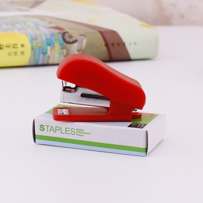 Mini Nietmachine Set Draagbare Kleine Nietmachine Leuke Kantoorbenodigdheden Candy Kleur Nietmachine 1 Elke Nietmachine Met Nagels