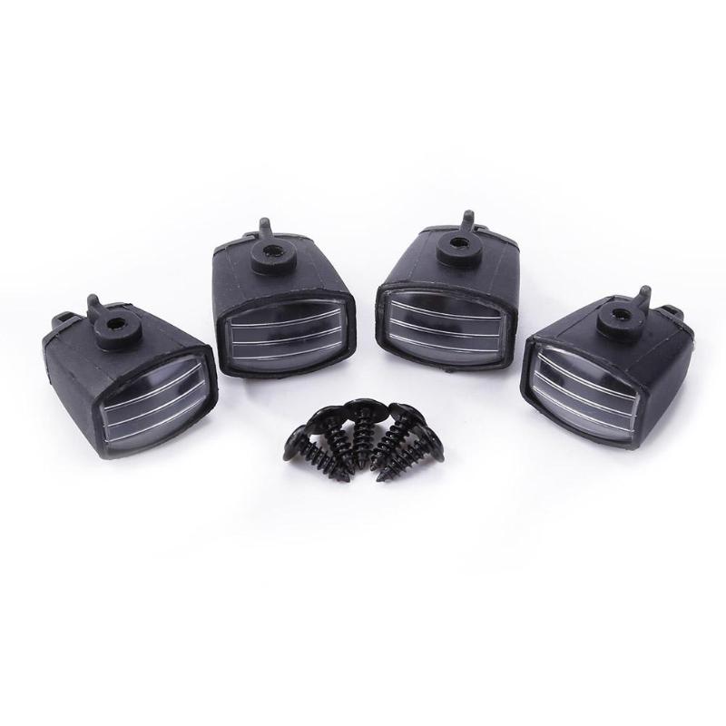 4pcs RC Car LED Light Cover Lampshade for 1:10 Tamiya HSP Lampshade for Axial SCX10 D90 TRX-4 RC Climbing Car Parts Accessories