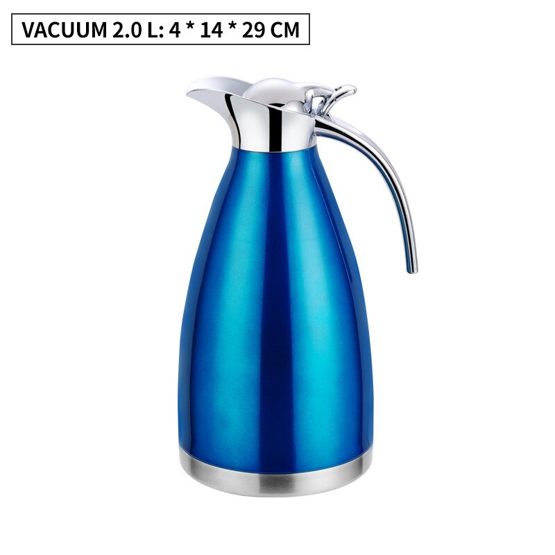 Edelstahl Vakuum Isolierung Topf Doppel-schicht Hause Büro Wasserkocher Küche Multifunktionale Kreative Isolierte Tee Wasserkocher: Stil 2-2.0L-2