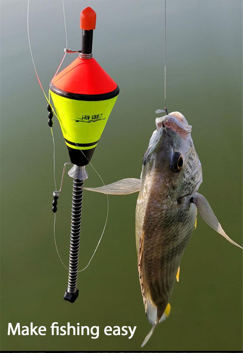 Galleggiante da pesca professionale carpa automatica portatile galleggiante da pesca attrezzatura da pesca artefatto da pesca veloce impostato di ami da pesca nuovo